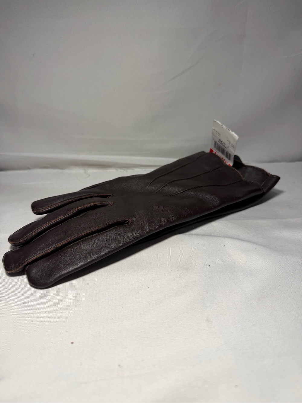 Classic Dark Brown Leather Gloves warm hands winter wear